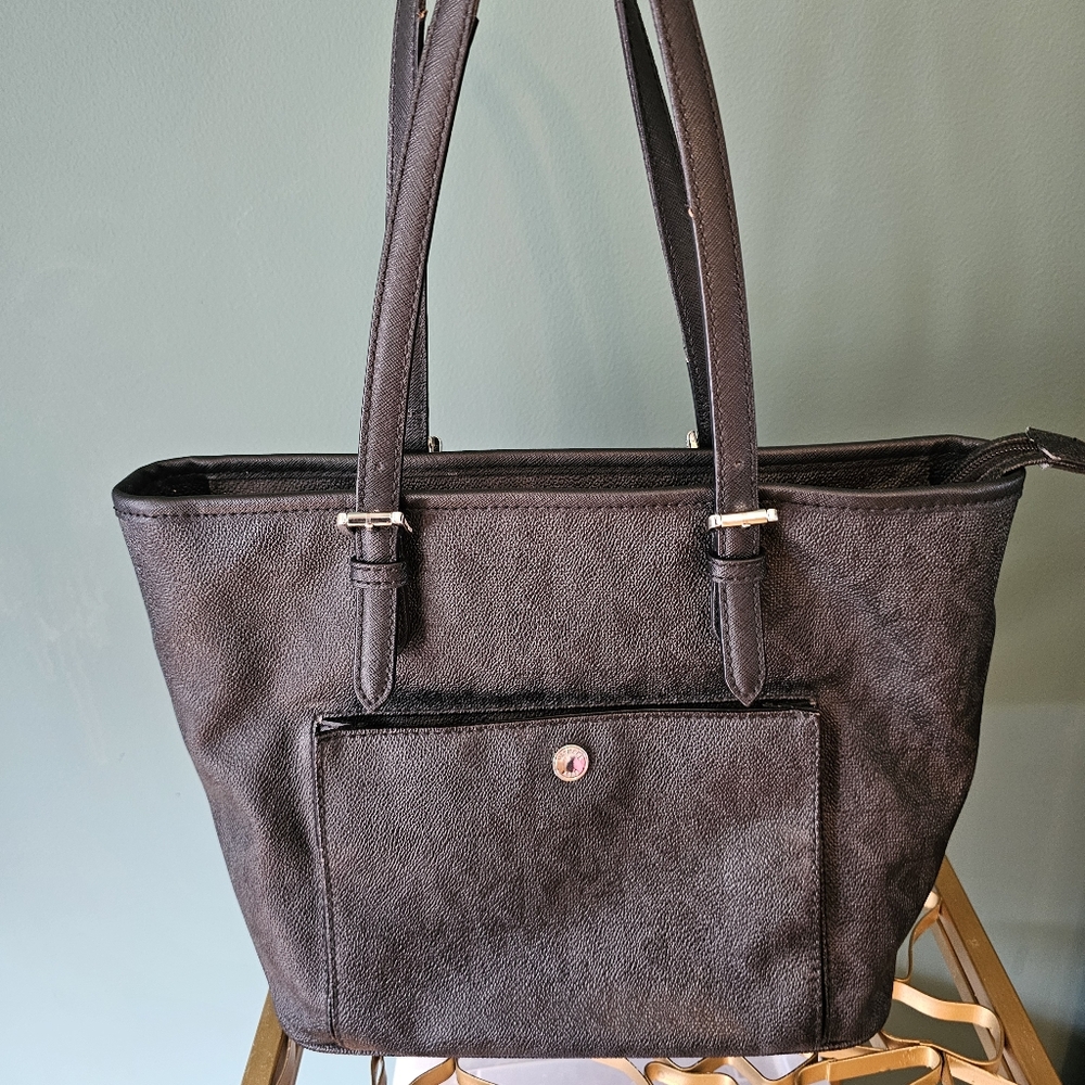 Michael Kors medium monogram Shoulder Bag, Wear On Straps